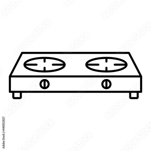 Vector Stove Outline Icon Design