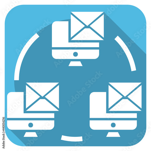 Email flat icon.