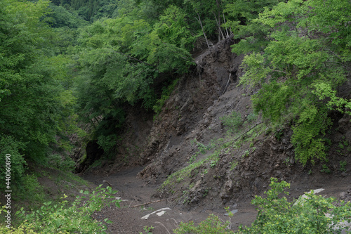 土砂崩れ