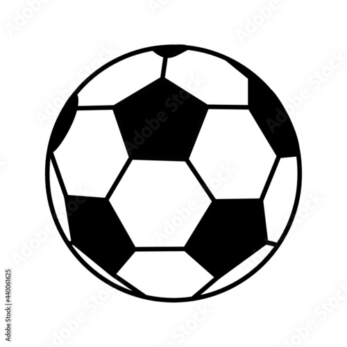 Vector soccer ball isolated on white background