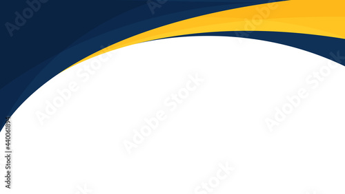 abstract background.banner design vector with blue and yellow wavy shape. vector illustration