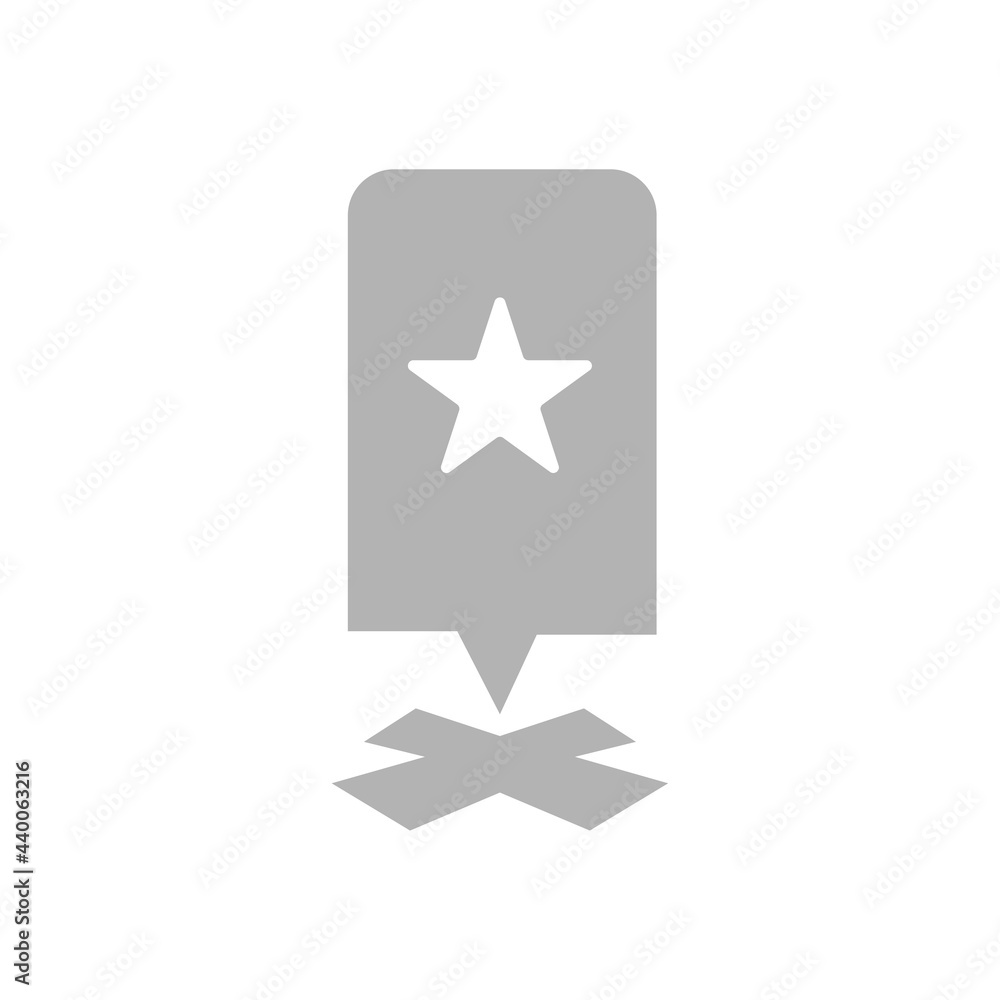 arrival point icon on white background, vector illustration arrival point icon on white background, vector illustration