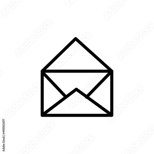 Envelope icon vector. Mail icon. Message icon. Flat design style on white background.