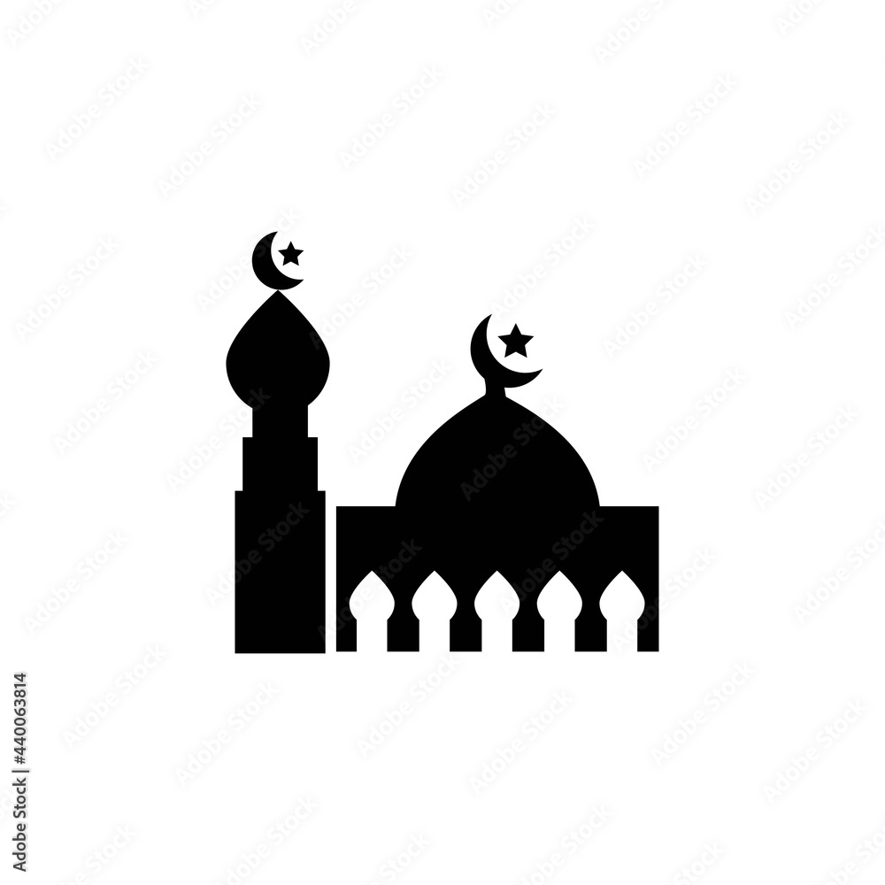 mosque logo icon vector template.