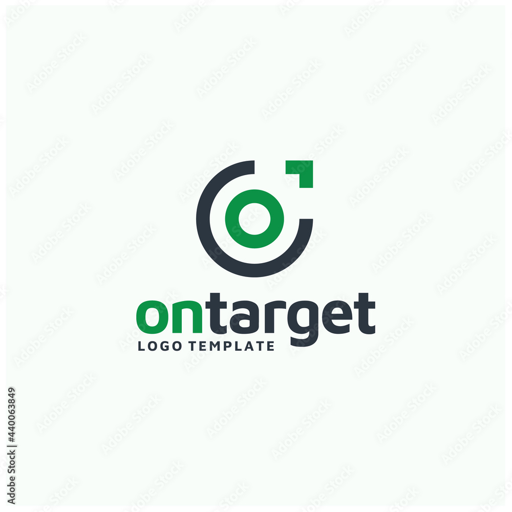 Initial Letter O with Pointer Arrow for Aim Target Cursor Logo Design Initial Letter O with Pointer Arrow for Aim Target Cursor Logo Design