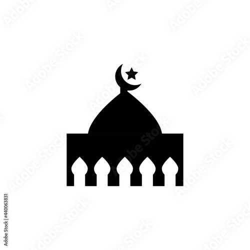 mosque logo icon vector template.