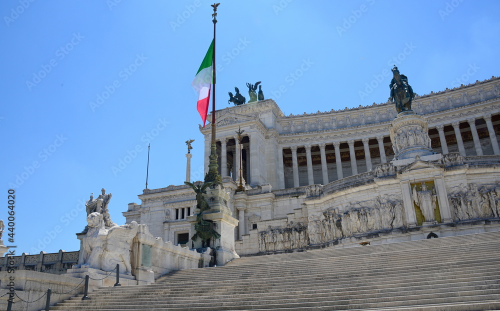 ITALY-ROME The National Monument to Vittorio Emanuele II or Vittoriano, called Altare della Patria, is an Italian national monument located in Rome, in Piazza Venezia