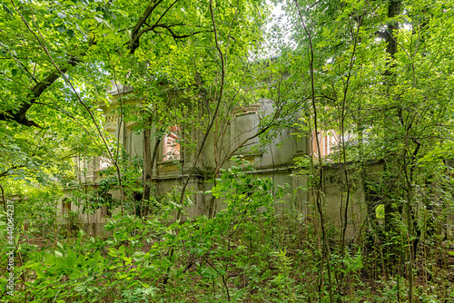 Gunaros  Serbia - May 28  2021  The abandoned summer house  Engelman  is a legacy of the large Engelman family  built at the beginning of the 20th century.