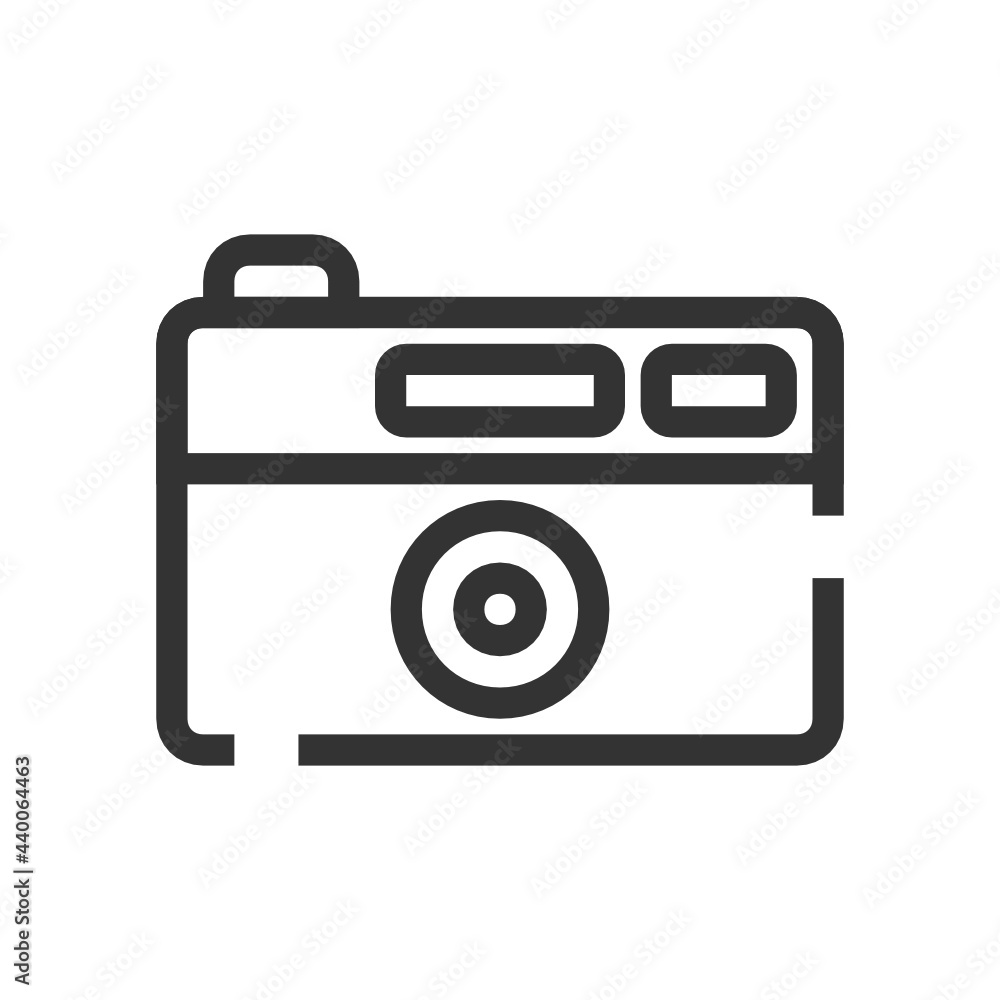 Compact Camera outline icon. Compact Camera outline icon.