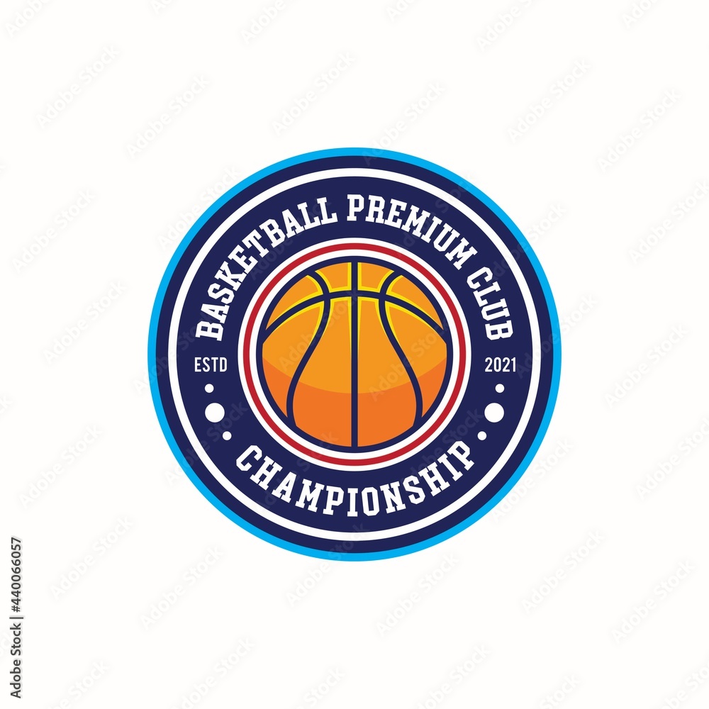 Championship basketball logo design