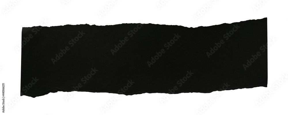 Black scrap paper isolated on a white background. Black scrap paper isolated on a white background.
