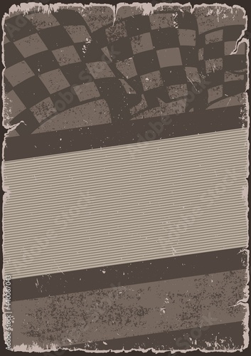 Racing vintage poster