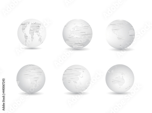3d render of a globe with a symbol of the world