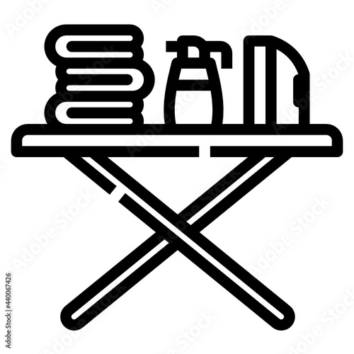 ironing line icon