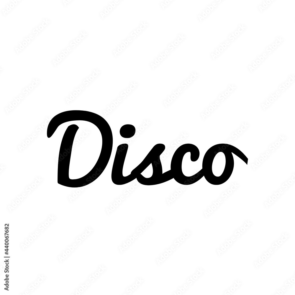 ''Disco'' Word Illustration ''Disco'' Word Illustration