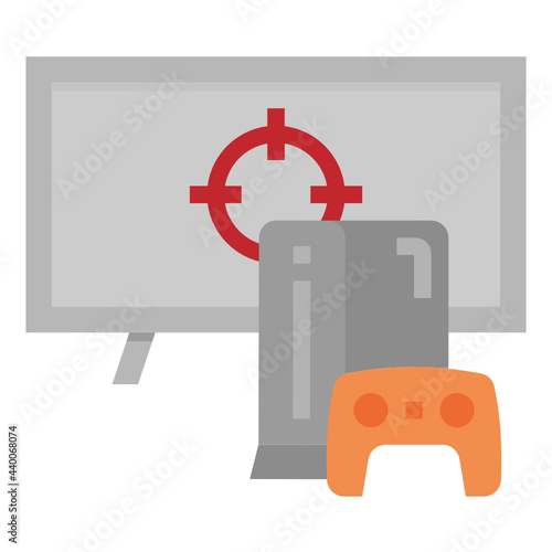 console flat icon