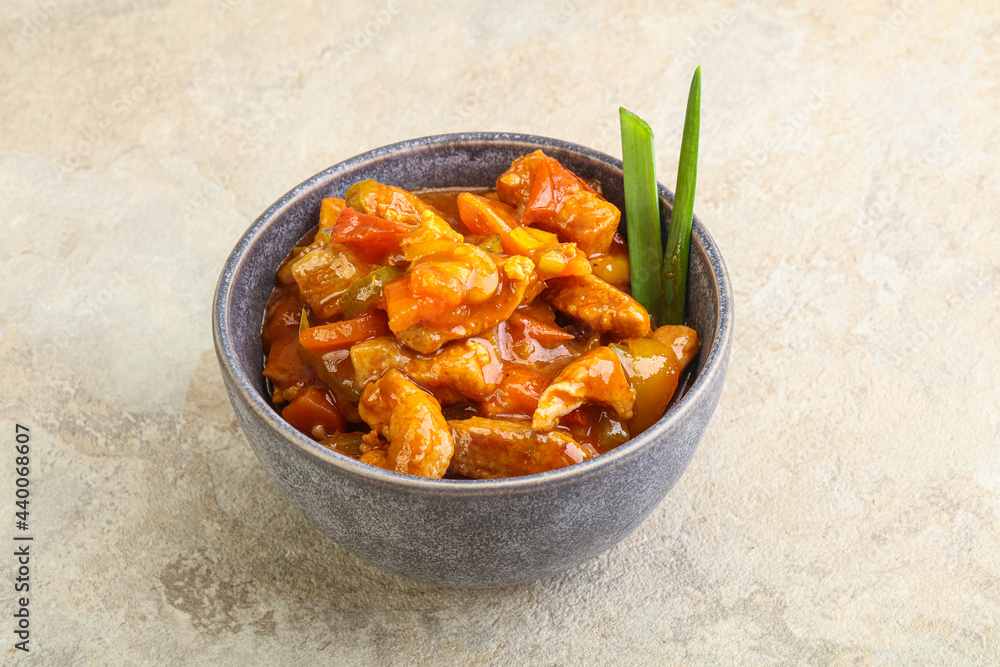 Meat goulash with vegetables Meat goulash with vegetables