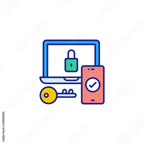 Security icon in vector. Logotype