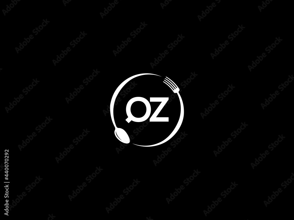 Letter QZ Logo, restaurants qz logo icon vector for modern kitchen, health and food business