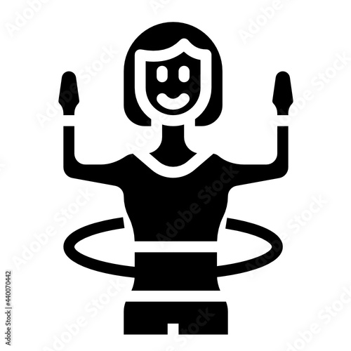 hula glyph icon