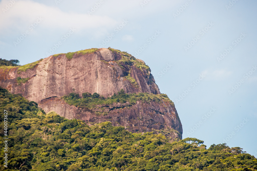view of the beautiful stone in Rio de Janeiro Brazil.