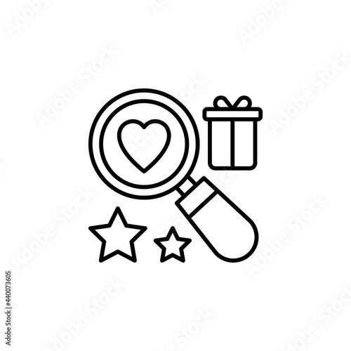 Find Favourite Product icon in vector. Logotype