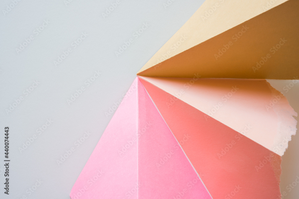 paper plane or folded paper in pink paper plane or folded paper in pink