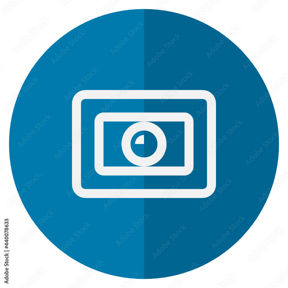 Action Camera flat icon. Action Camera flat icon.