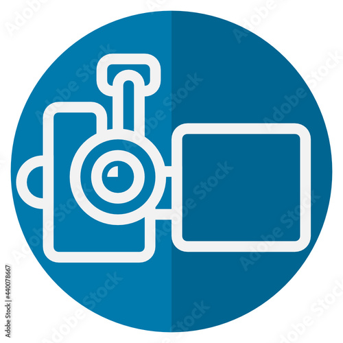 Video Camera flat icon.