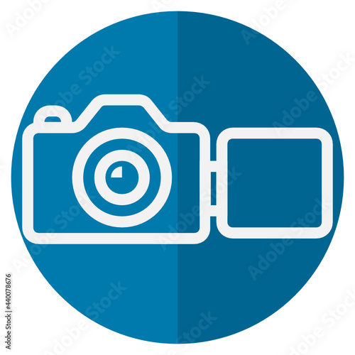 DSLR Camera flat icon.