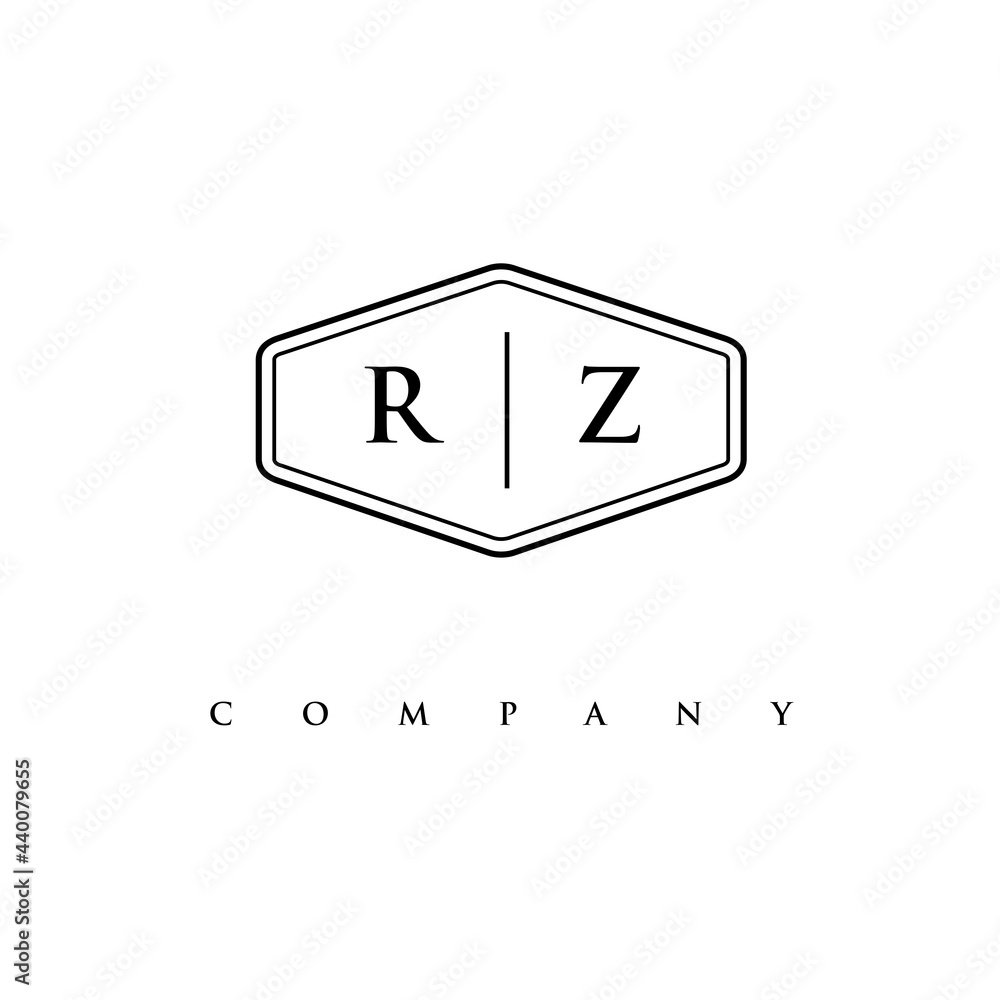 initial RZ logo design vector initial RZ logo design vector
