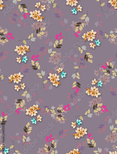 floral digital print seamless 