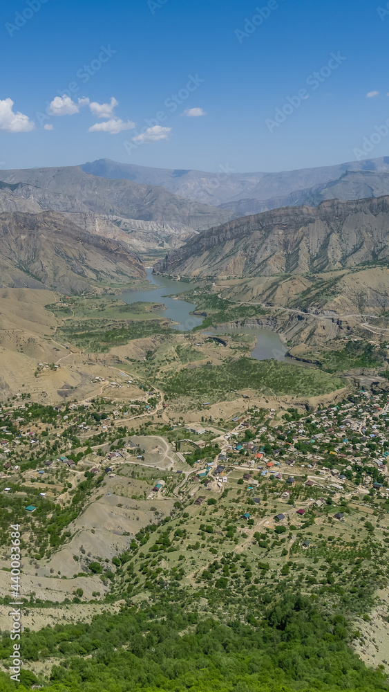 Russia, Dagestan, Mountain landscape. Gunib area