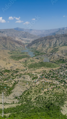 Obraz na płótnie Russia, Dagestan, Mountain landscape. Gunib area w salonie