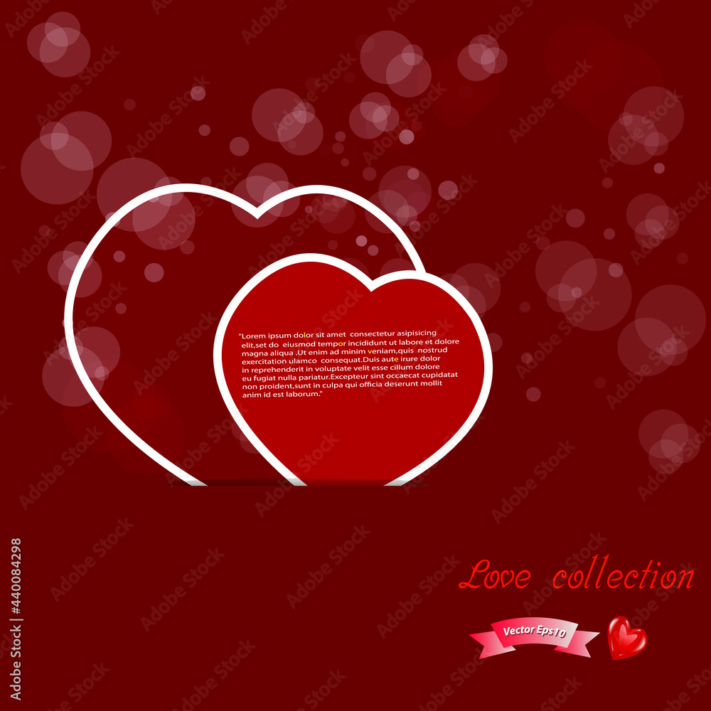 Valentines background with hearts Valentines background with hearts