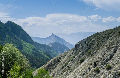 Obraz na płótnie Russia, Dagestan, Mountain landscape. Gunib area w salonie