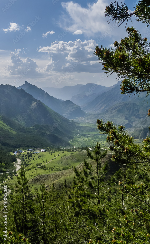Russia, Dagestan, Mountain landscape. Gunib area