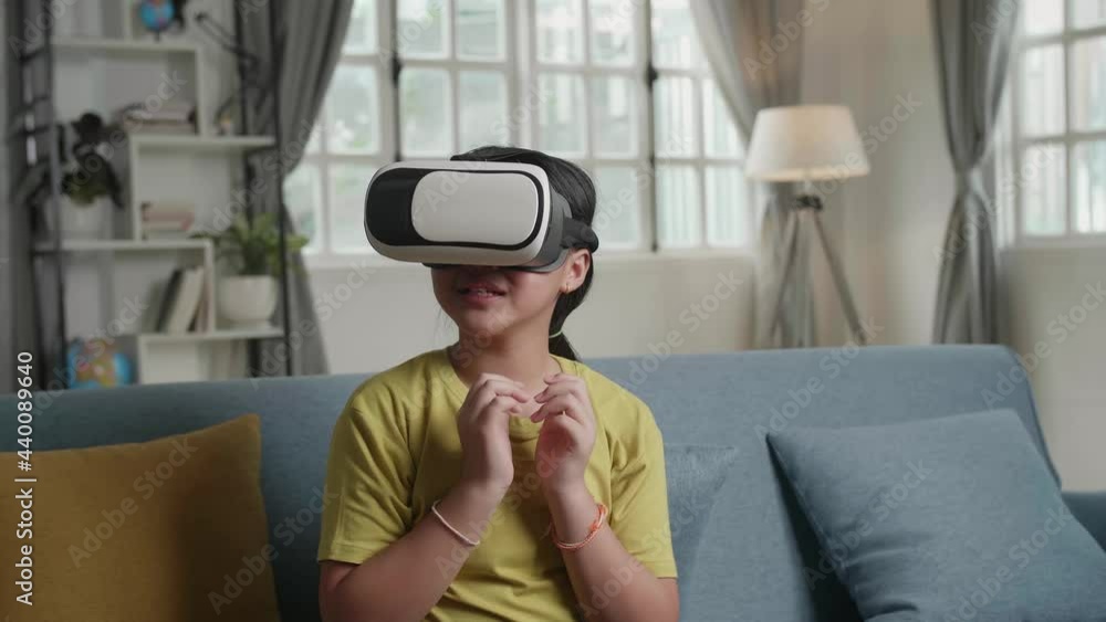 Young Asian Girl Is Frightening Virtual Reality At Home
Young Asian Girl Is Frightening Virtual Reality At Home