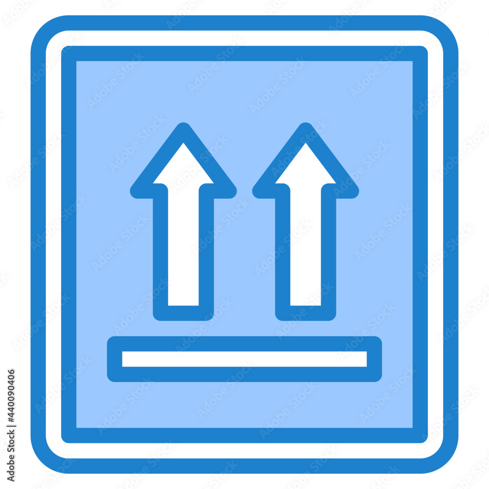 Package blue style icon Package blue style icon