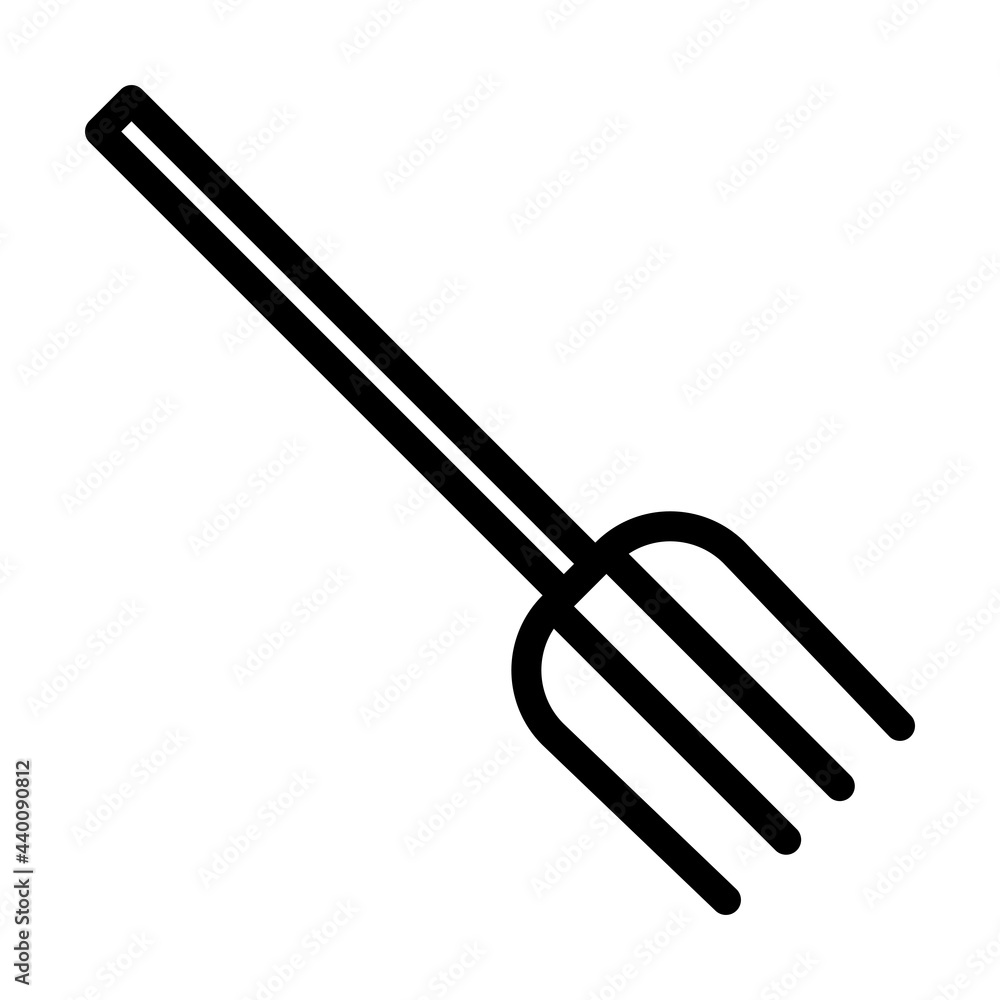 Naklejka premium Pitchfork Icon