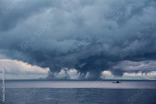 Storm over the Islands. Onega Lake. Republic of Karelia, Medvezhiegorsk region. Russia. 