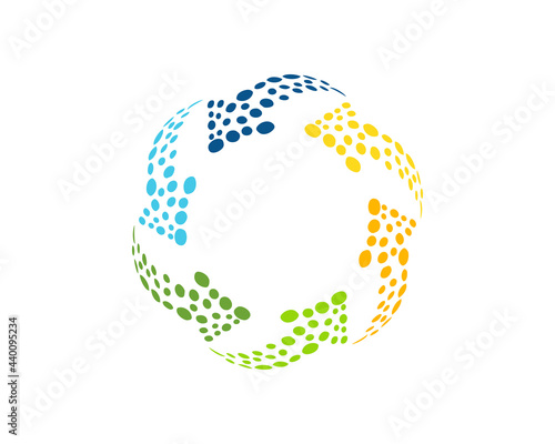 arrow dot vortex energy logo