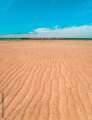 Sand in the Lummus Park in Miami, USA photo