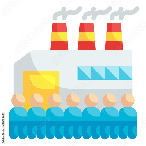 factory flat icon