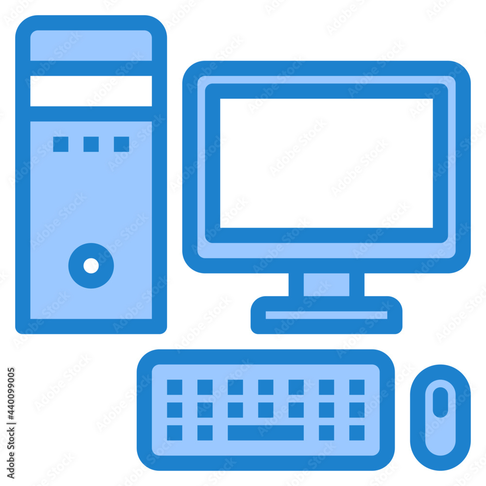 Destop blue style icon Destop blue style icon