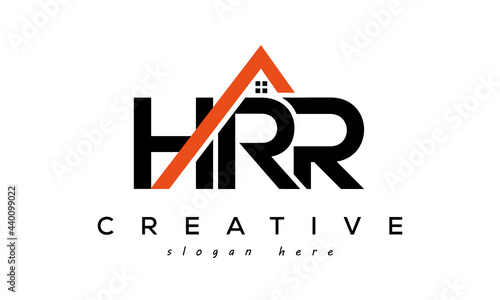 HRR letters real estate construction logo vector photo