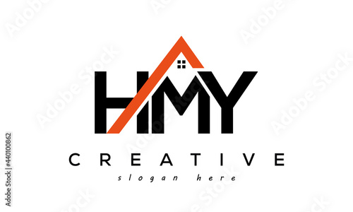 HMY letters real estate construction logo vector