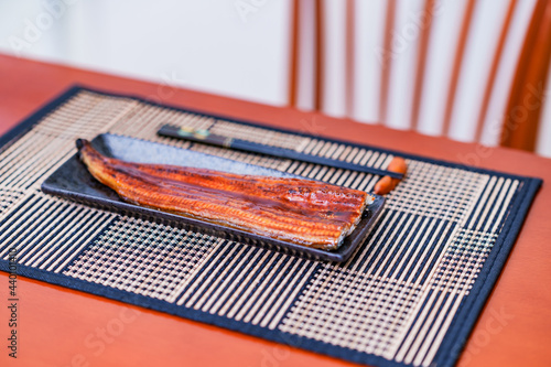 Japanese food grilled Unagi in summer photo