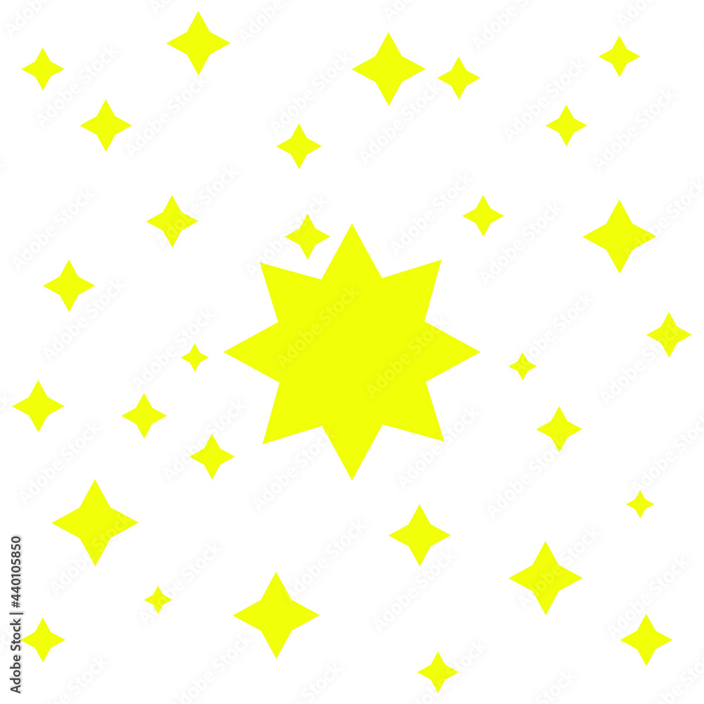 Abstract image of stars on a white background. Vector. Abstract image of stars on a white background. Vector.