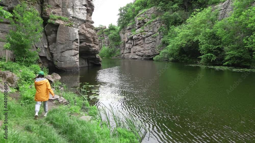 view of the river in the canyon beauty of nature view of the river in the canyon beauty of nature